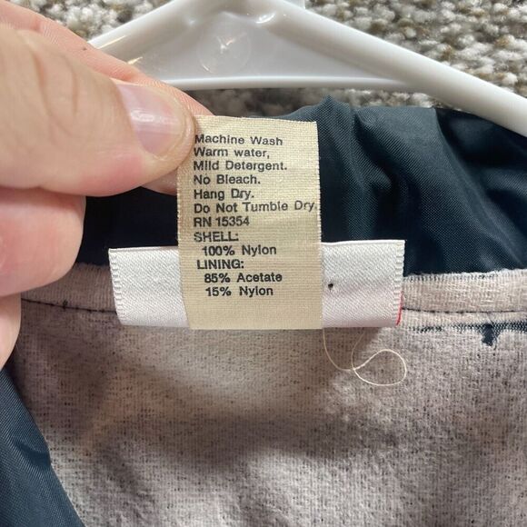 Vintage 70s Clemson Tigers Jacket Mens Medium Blue Hartwell Made In USA NCAA - Picture 8 of 13